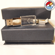 3D Morčić – USB stick drystal memory 8 ili 32 GB (10x18x30mm)